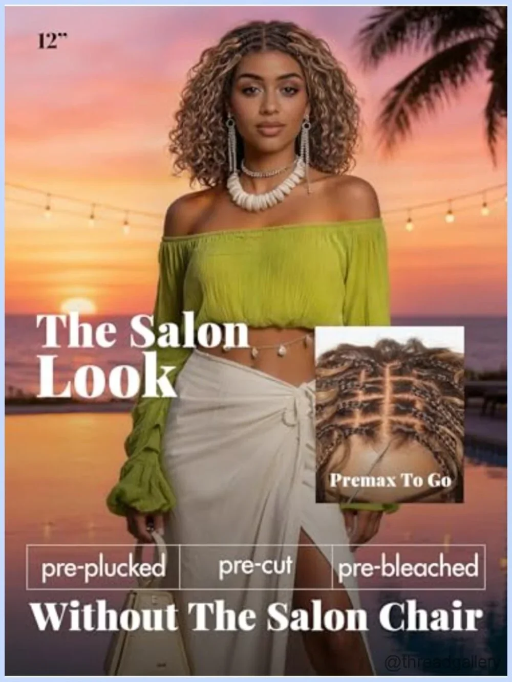 Boho Braided Deep Curly 5x5 Lace Front Human Hair Wig Glueless Pre Cut Pre
